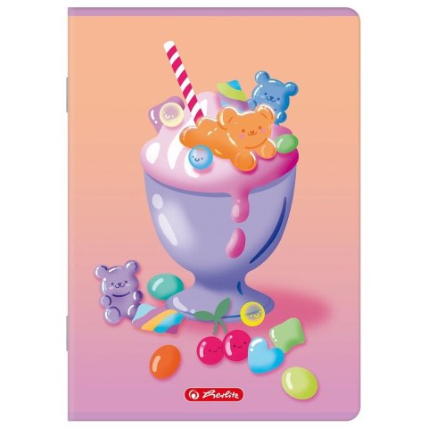 Zeszyt A5 Jelly 16k. 70g linia podwójna kolorowa Herlitz (400206373)