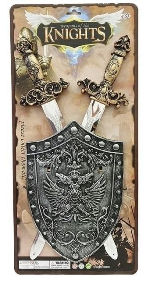 Miecz 2 szt. z tarczą Artyk (171420)