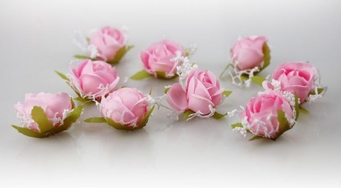 Ozdoba materiałowa Craft-Fun Series róże z gipsówką Titanum (25YX0902-10)