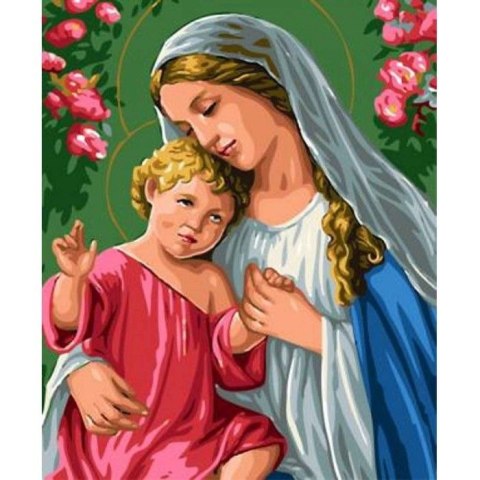 Zestaw kreatywny Diamentowa mozaika Maryja z dzieciątkiem 30x40cm Norimpex (NO-1006779)