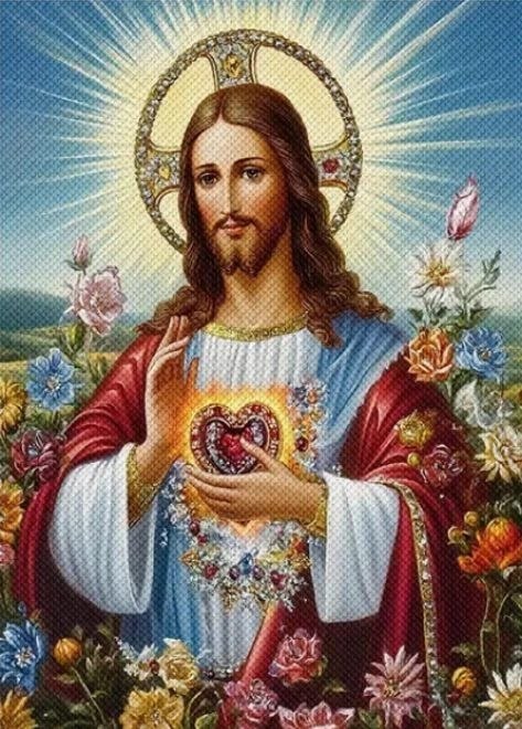 Zestaw kreatywny Diamentowa mozaika Święty Dekalog 40x30cm Norimpex (NO-2002003)