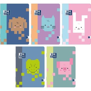 Zeszyt A5 zoo blocks 16k. 90g krata Oxford (400208009)