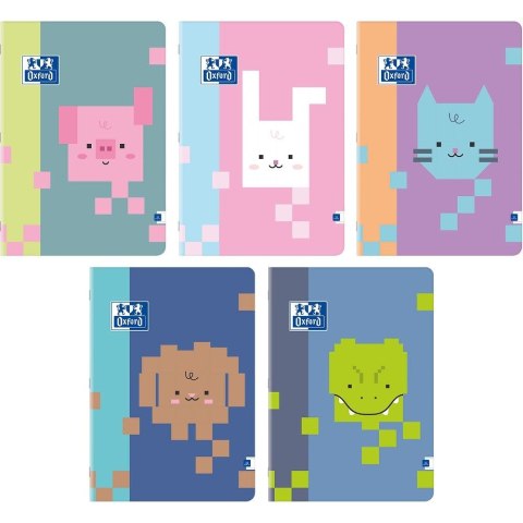 Zeszyt A5 zoo blocks 32k. 90g linia Oxford (400210406)