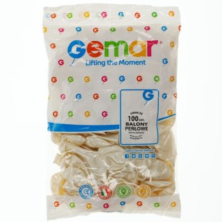 Balon gumowy perłowy metalizowany 100 szt perłowy 260mm 10cal Godan (gm90/28)