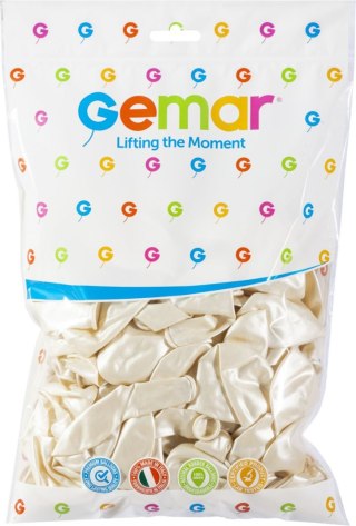 Balon gumowy perłowy metalizowany 100 szt perłowy 260mm 10cal Godan (gm90/28)