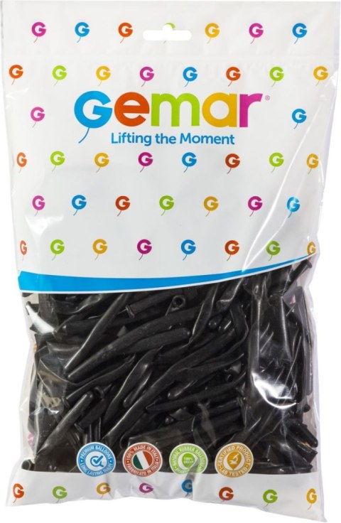 Balon gumowy rurki włoskie czarne czarny Godan (D4/14)