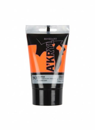 Farba akrylowa kolor: pomarańczowy 100ml Renesans (50)