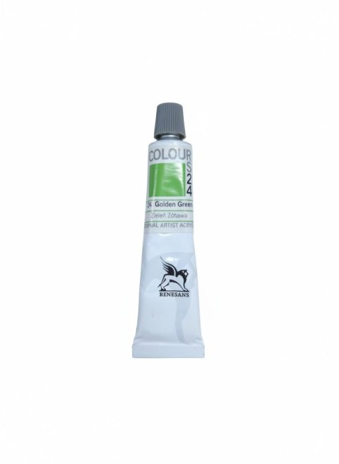 Farba akrylowa kolor: zieleń żółtawa 20ml Renesans (24)
