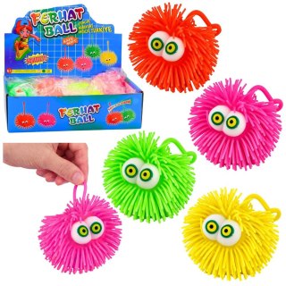 Gniotek Piłka Z Oczami Sensoryczny Do Odbijania Świecąca LED Mix Kolor Lean (28180)