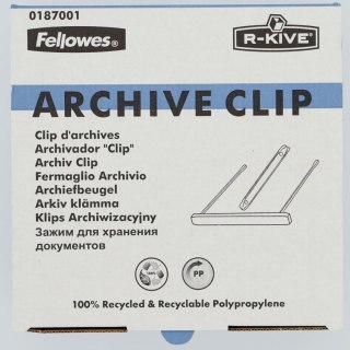 Klipsy do spinania dokumentów plastik 50 szt Fellowes (89500)
