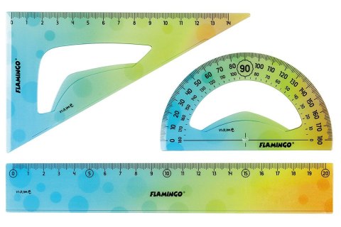 Komplet geometryczny 3 el. Flamingo (FLKR972402)