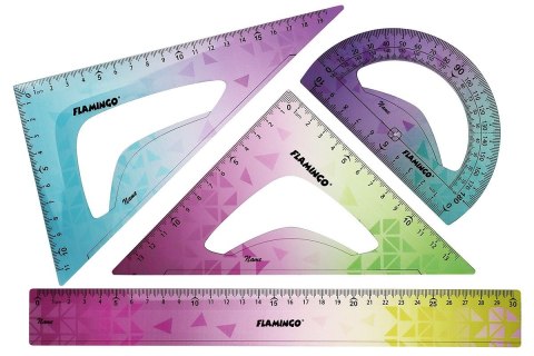 Komplet geometryczny 4 el. Flamingo (FLKR973390)