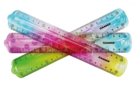 Linijka plastikowa 20cm Flamingo (FLKR972276)