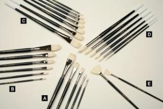 Pędzel szczecinowy nr 3/0 Renesans (J2001R-3)