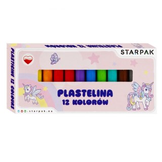 Plastelina 12 kol. Unicorn mix Starpak (536880)