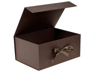 Pudełko na prezent do samodzielnego składania, brązowe [mm:] 390x280x 175 Adar (617827)