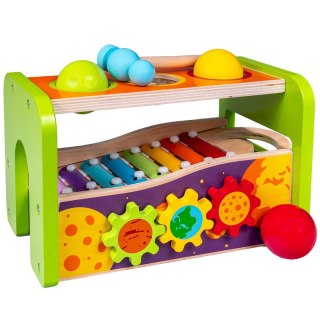 Zabawka edukacyjna Przybijanka drewniana z cymbałkami Smily Play (SPW83694)