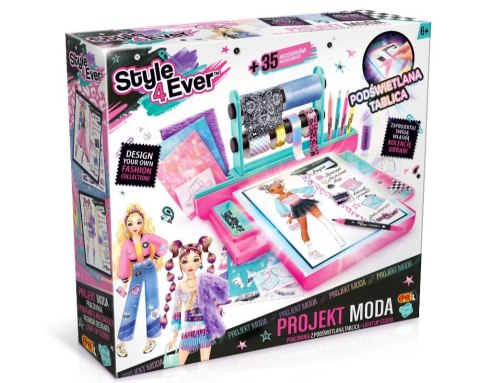 Zestaw kreatywny dla dzieci Projekt moda tablica podświetlana Epee (EP60475)