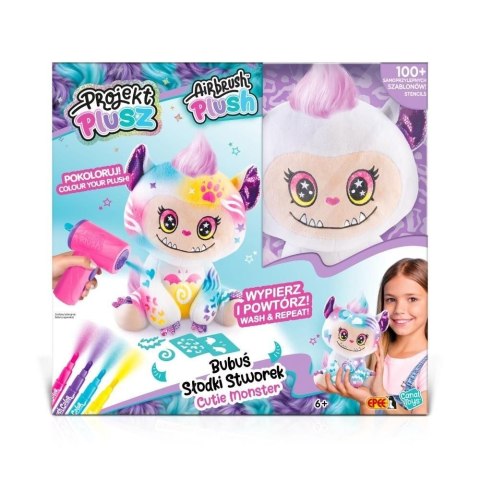 Zestaw kreatywny dla dzieci Projekt plusz Słodki Stworek Kreatywny zestaw z elektronicznym aerografem Epee (EP60704)