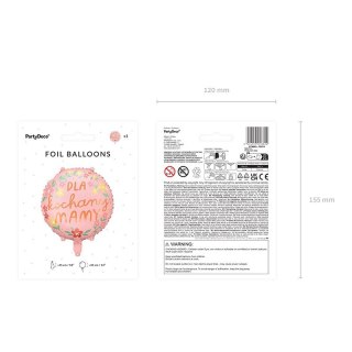Balon foliowy dla kochanej mamy 18cal Partydeco (FB210)