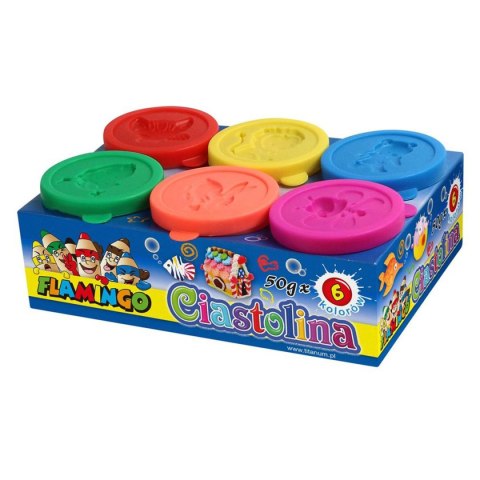 Ciastolina 6 kol. 300g Flamingo (334699)