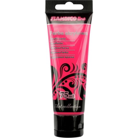 Farba akrylowa Fluo kolor: różowy 75ml Flamingo Line (105)