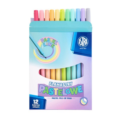 Flamaster pastelowe 12 kol. Astra (317122001)