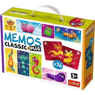 Gra pamięciowa Memos Classic & Plus, Cute Monsters Trefl (02273)