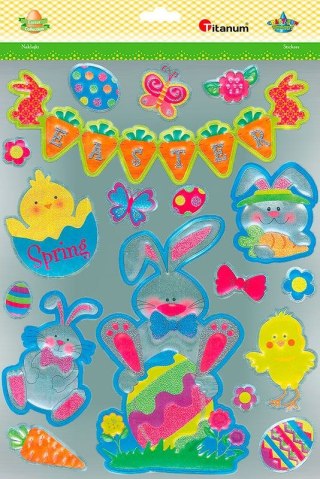 Naklejka (nalepka) Craft-Fun Series foliowa Wielkanoc maxi Titanum (TZL01)