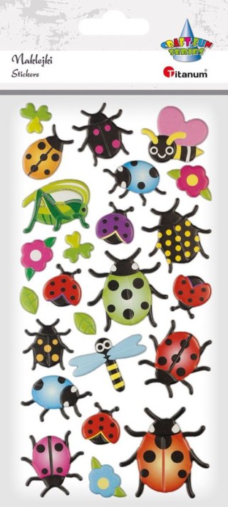 Naklejka (nalepka) Craft-Fun Series wypukłe owady Titanum (5066)
