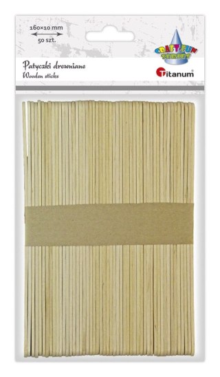 Ozdoba drewniana Craft-Fun Series Patyczki naturalne 10x160mm Titanum (21WL002)