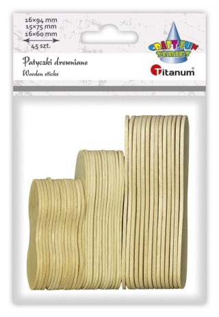 Ozdoba drewniana Craft-Fun Series Patyczki naturalne Titanum