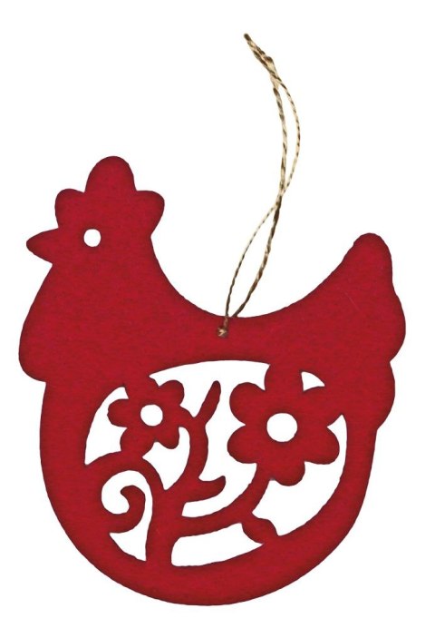 Ozdoba filcowa Craft-Fun Series zawieszka kura Titanum (wfb3)