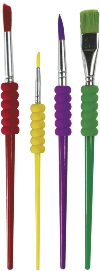 Pędzel Soft Touch zestaw 4 szt. nr mix Flamingo (PS-05)