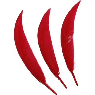 Piórka Craft-Fun Series czerwony 24 szt Titanum