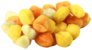 Pompony Craft-Fun Series żółte 30 szt Titanum (21004)