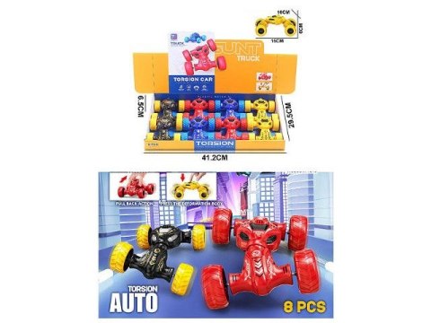 Samochód przewrotka 15cm 4 kolory Bigtoys (BA8895)