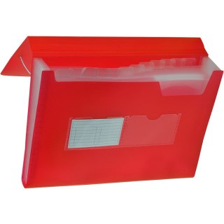 Teczka z przegródkami harmonijkowa A4 kolor: czerwony 13 przegródek Tetis (BT621-C)