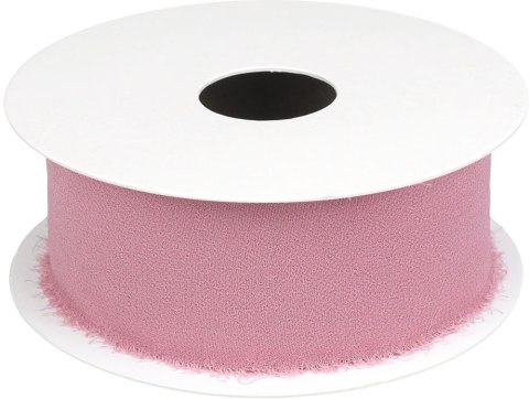Wstążka Craft-Fun Series szyfonowa strzępiona 40x10 [mm x m] różowa ciemna Titanum (WJ40-10-081BRC)