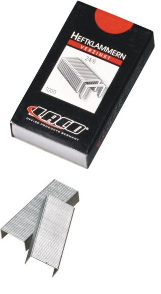 Zszywki 24/6 24/6 1000 szt Laco (HK24/6)