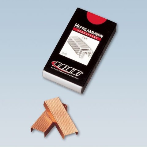 Zszywki 24/6 Miedziowane 24/6 1000 szt Laco (HK24/6)