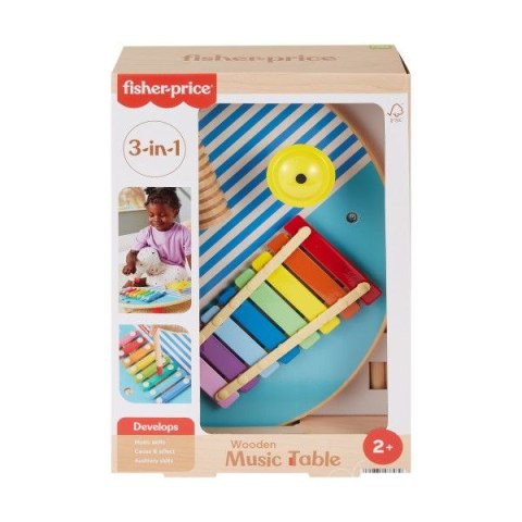 Cymbałki Drewniany Muzyczny Stoliczek Fisher Price (HXT91)