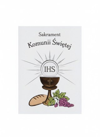 Kartka składana B6 B6 KOMUNIA HOSTIA JAK CHLEB Henry (5905701486007)