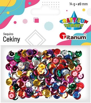 Cekiny Craft-Fun Series okrągłe kolorowe 14g Titanum (CO041)