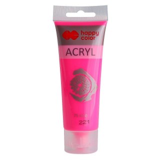 Farba akrylowa kolor: różowy 75ml Happy Color (HA 7370 0075-221)