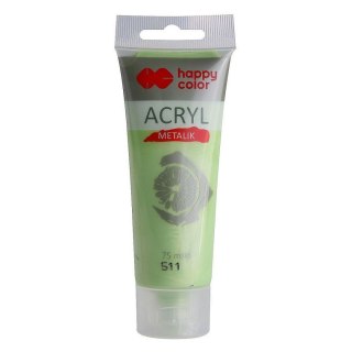 Farba akrylowa mwtalik metaliczna kolor: zielony 75ml Happy Color (HA 7370 0075-511)