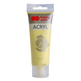Farba akrylowa pastelowa kolor: żółta 75ml Happy Color (HA 7370 0075-105)
