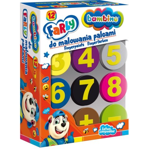 Farba do malowania palcami Bambino 15ml 12 kolor. St.Right