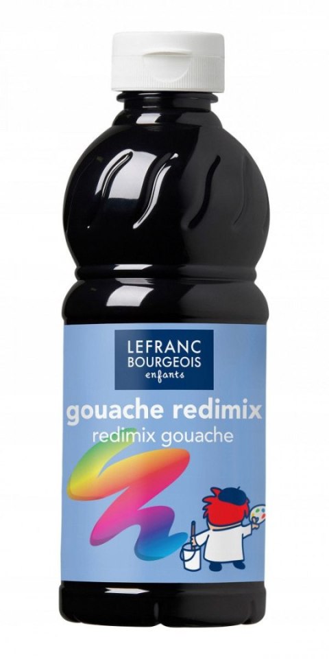 Farba tempera REDIMIX kolor: czarny 500ml 1 kolor. Lefranc&Bourgeois (188017)