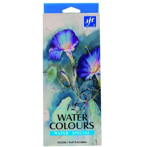 Farby akwarelowe w tubach 12ml 12 kolor. Firster (FWC-121)